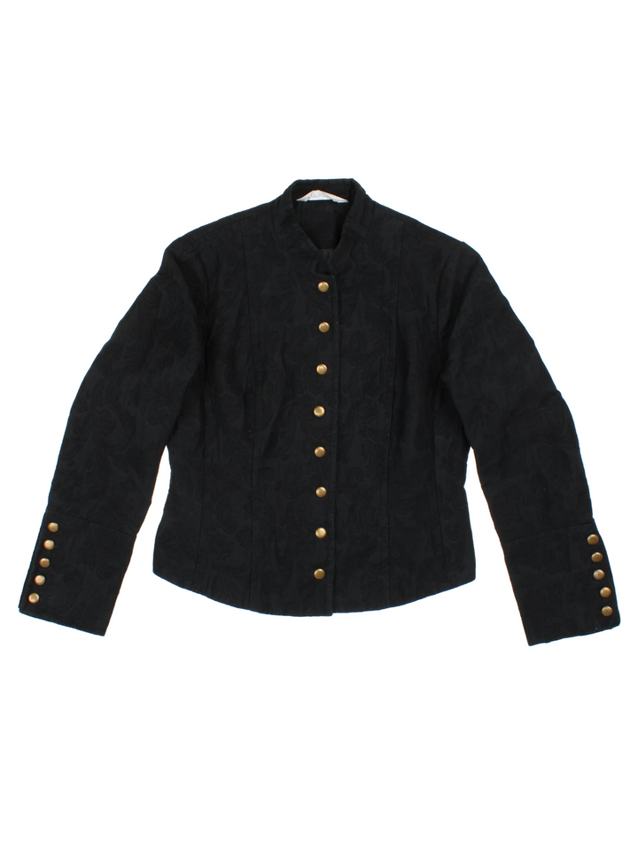 Vintage Paisley Military Style Blazer (Size S)