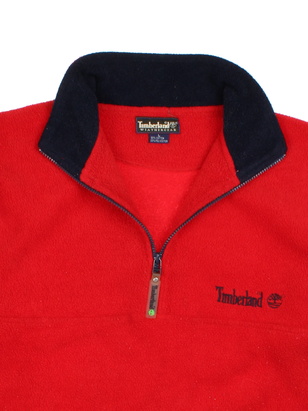 90's Timberland 1/4 Zip Fleece Pullover (Size L)