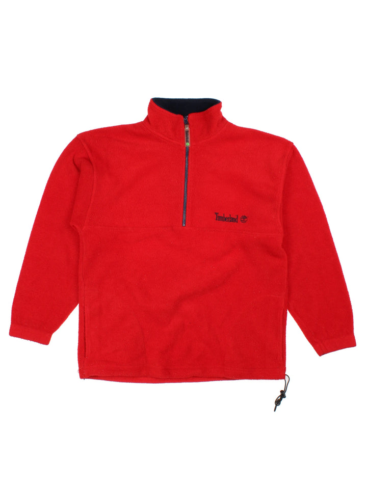 90's Timberland 1/4 Zip Fleece Pullover (Size L)
