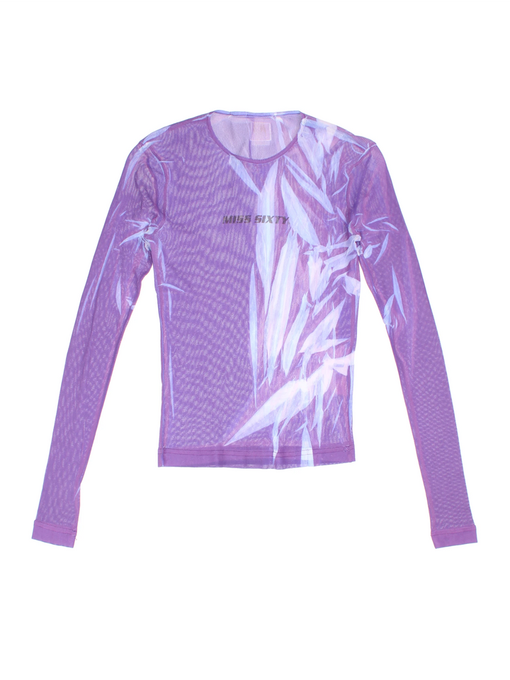 Y2K Mesh Miss Sixty Top (Size XXS)