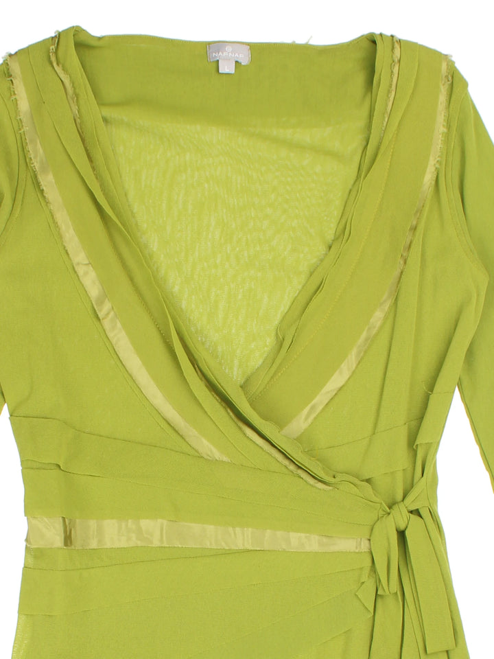 Y2K Naf Naf Wrap Top (Size XS)