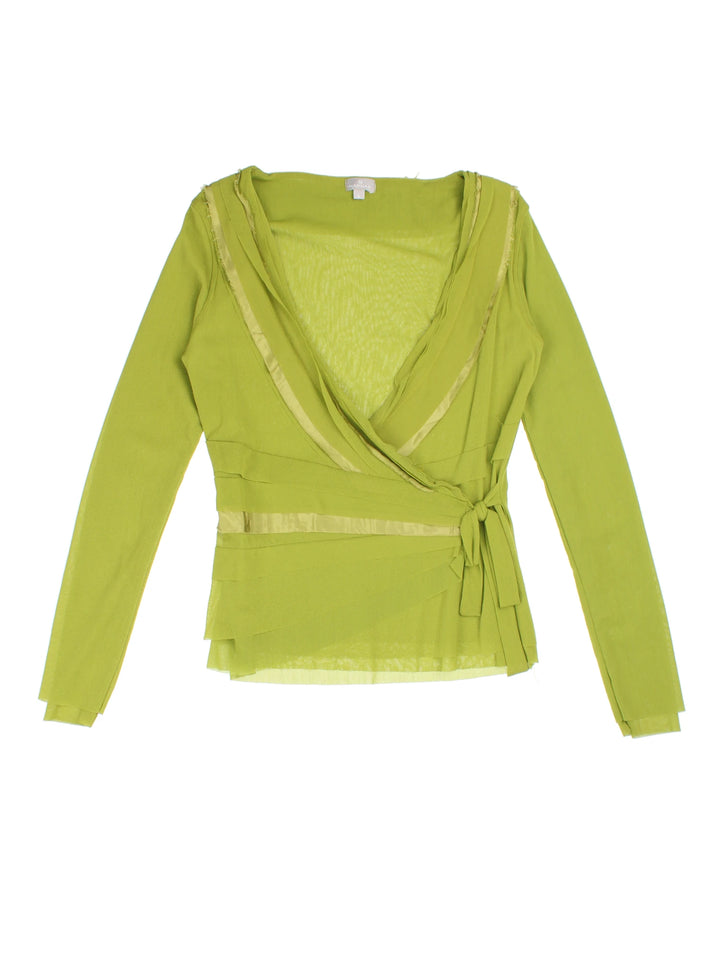 Y2K Naf Naf Wrap Top (Size XS)