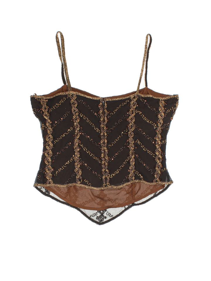 Y2K Embellished Top (Size M)