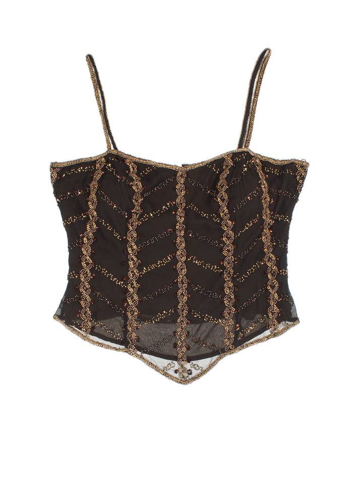 Y2K Embellished Top (Size M)