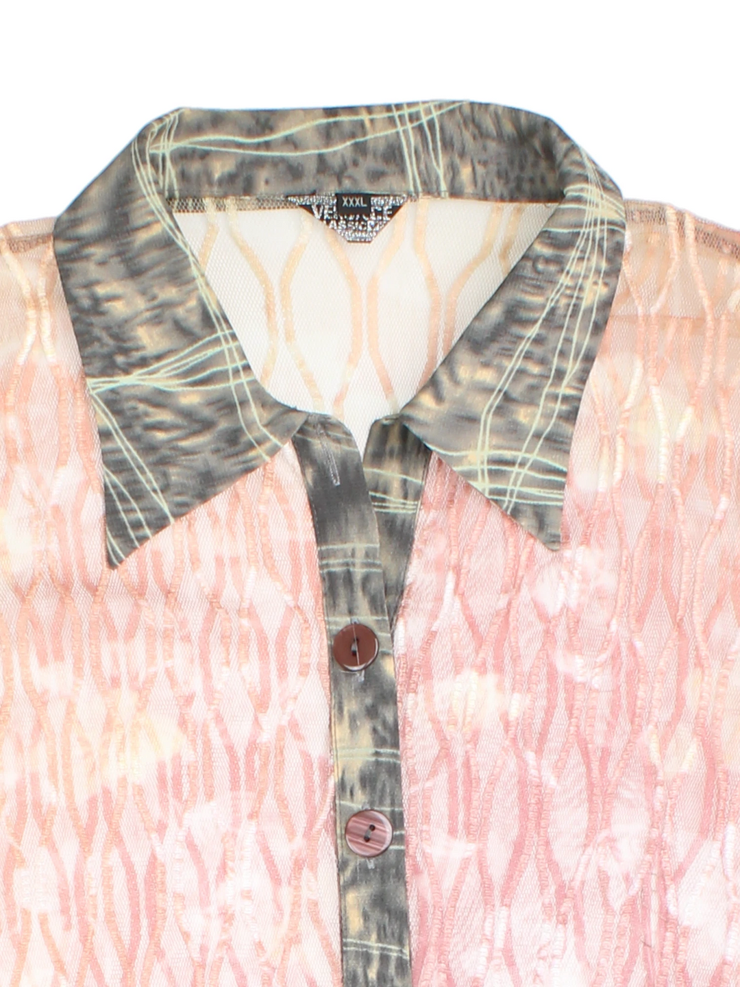 Vintage Versace Sheer Shirt (Size S)