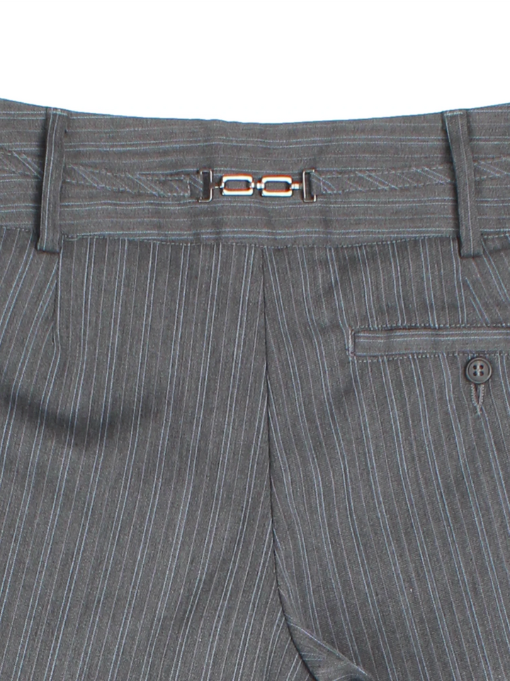 Y2K Pinstripe Wide Leg Trousers (Size L)