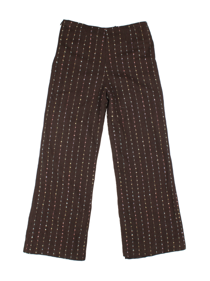 Vintage Stripe Wool Trousers (Size XL)