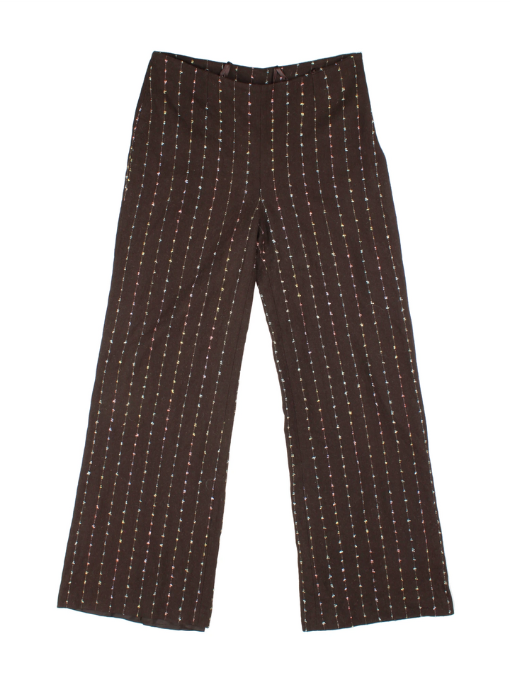 Vintage Stripe Wool Trousers (Size XL)