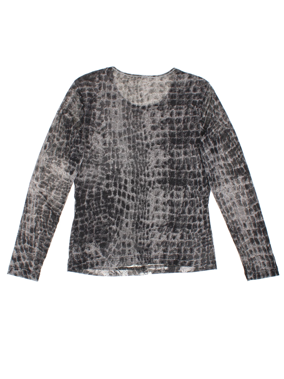 Y2K Embellished Long Sleeve Top (Size S)