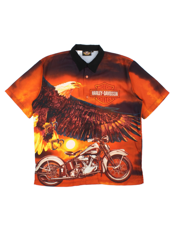 Harley-Davidson Printed Shirt (Size XL)