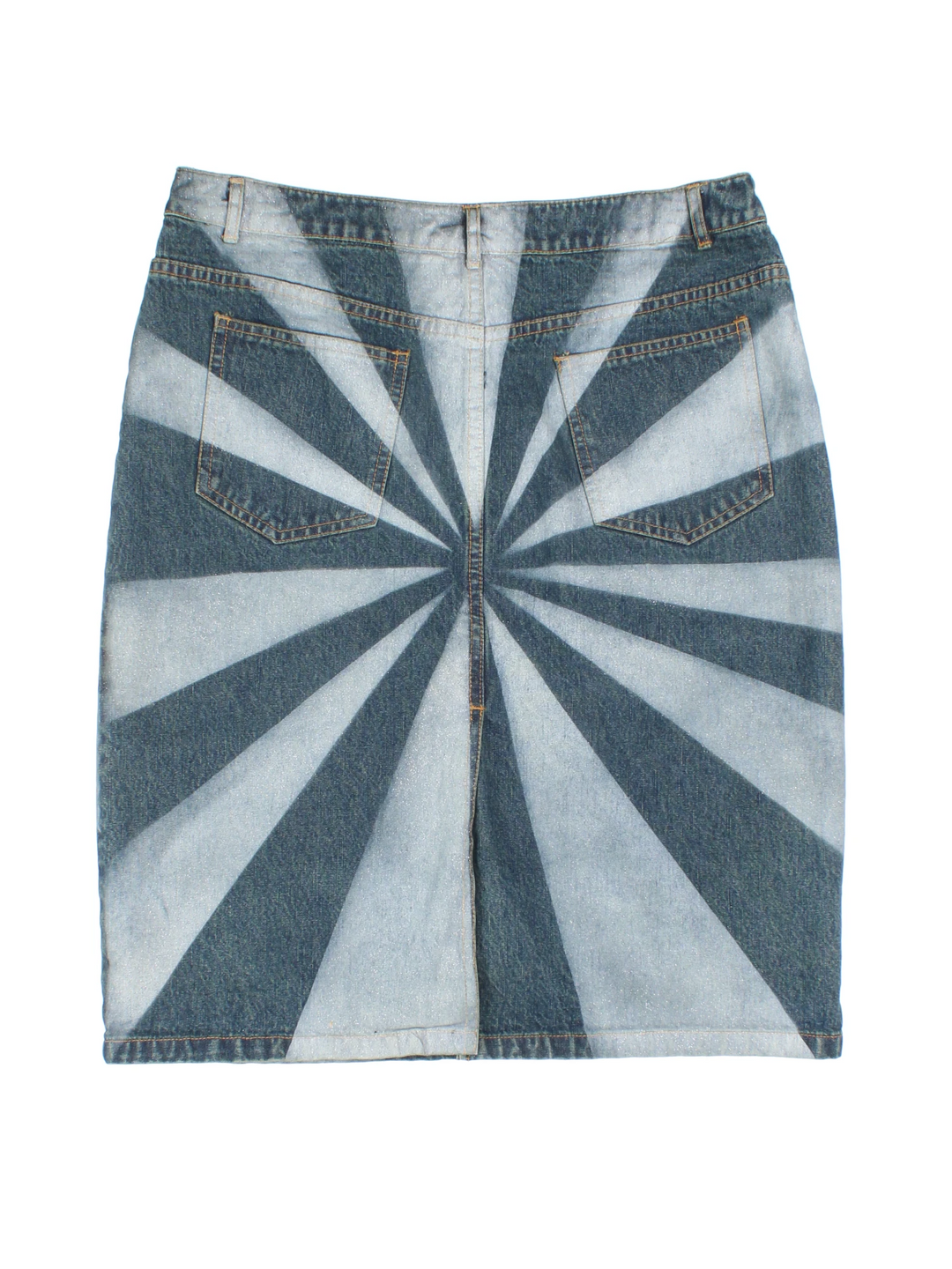 Y2K Denim Mini Skirt (Size XL)