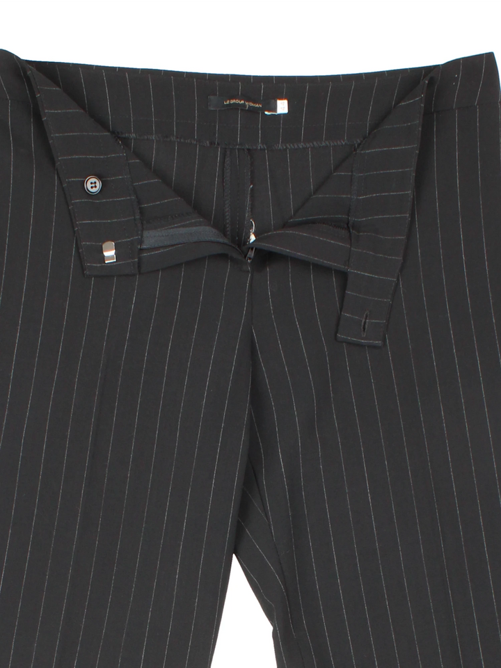 Y2K Pinstripe Trousers (Size L)