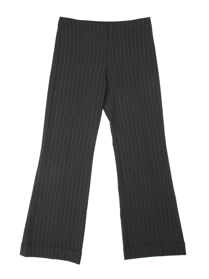 Y2K Pinstripe Trousers (Size L)