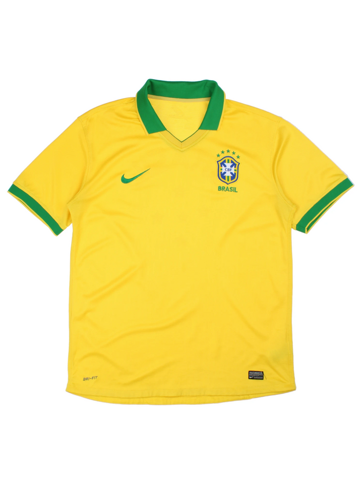 13-14 Nike Brazil Home Football Shirt (Size M)