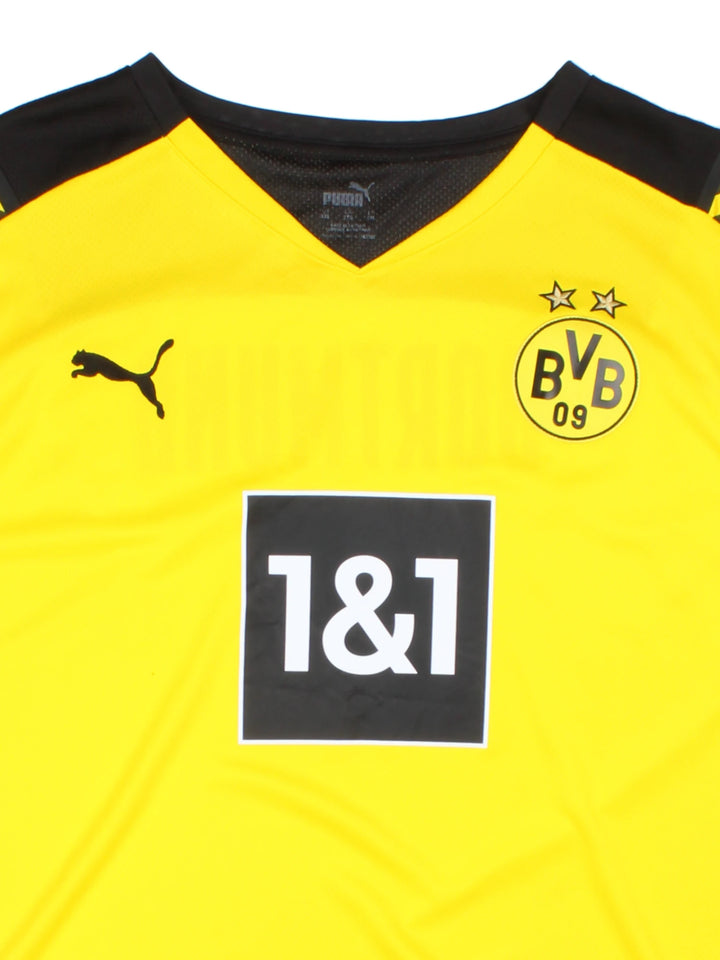 21-22 Puma Borussia Dortmund Home Football Shirt (Size XL)