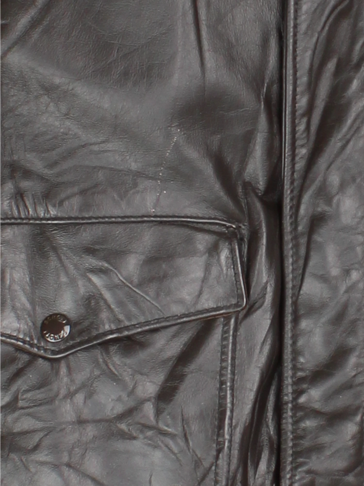 Vintage Schott Bros NYC Leather Flight Jacket (Size L)