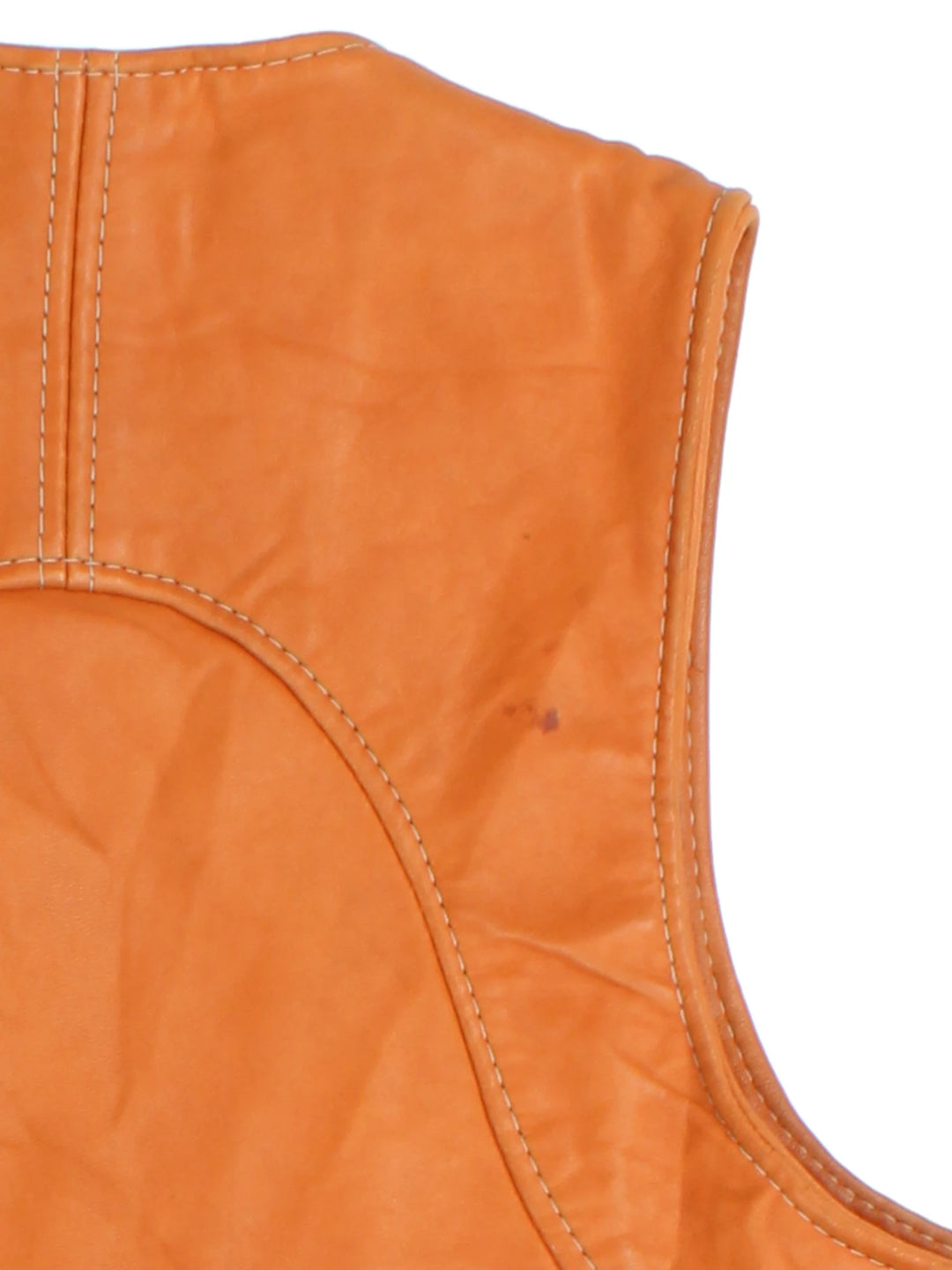 70's Leather Waistcoat (Size M)