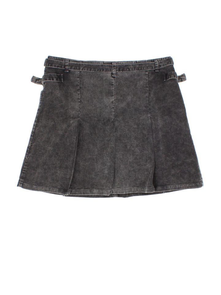 Y2K Corduroy Mini Skirt (Size XL)
