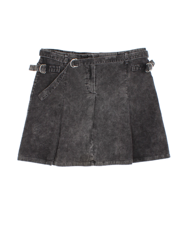 Y2K Corduroy Mini Skirt (Size XL)