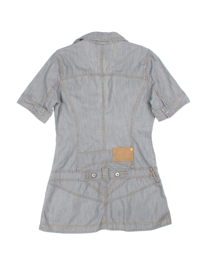 Y2K Denim Mini Dress (Size M)