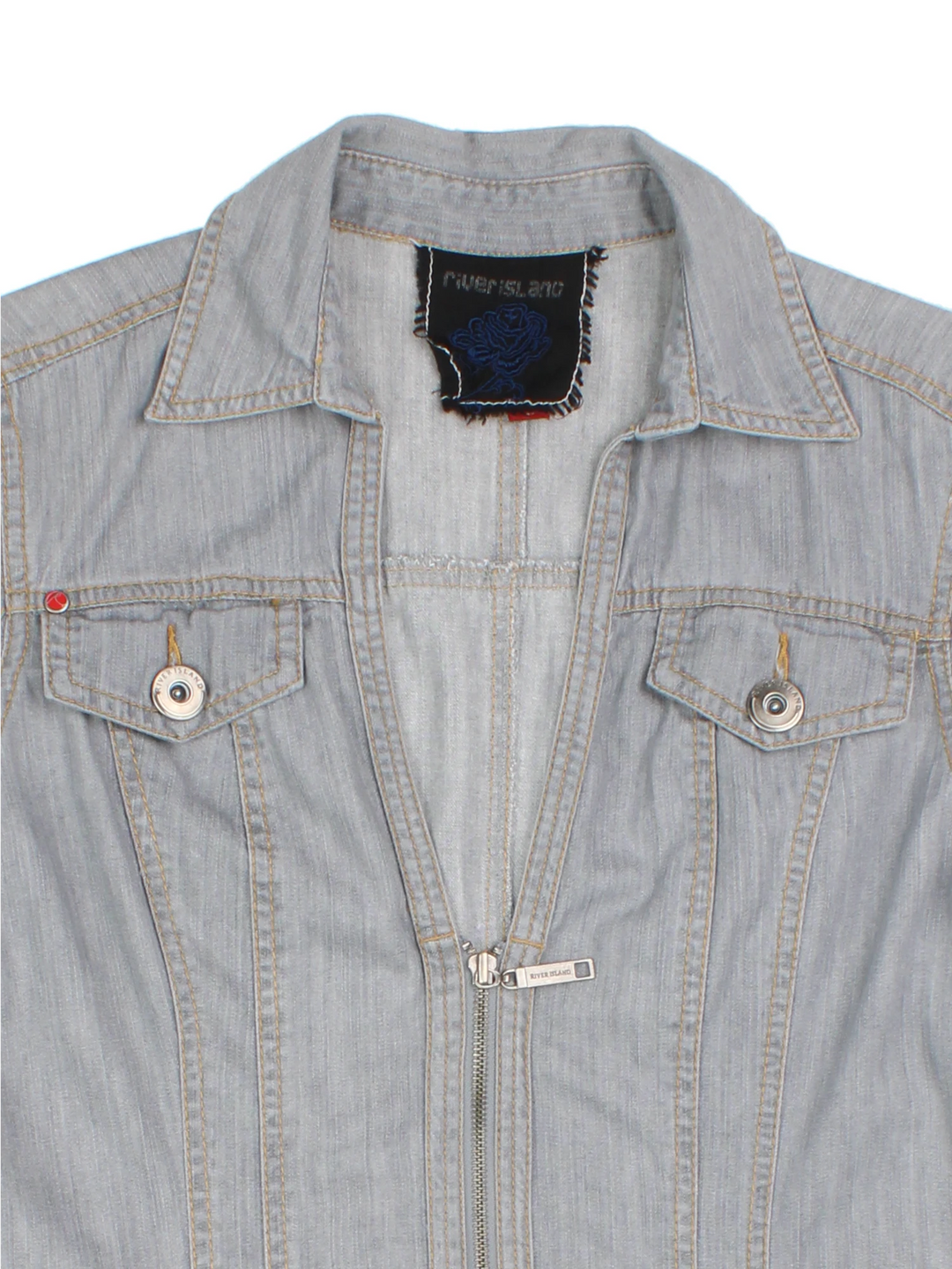 Y2K Denim Mini Dress (Size M)