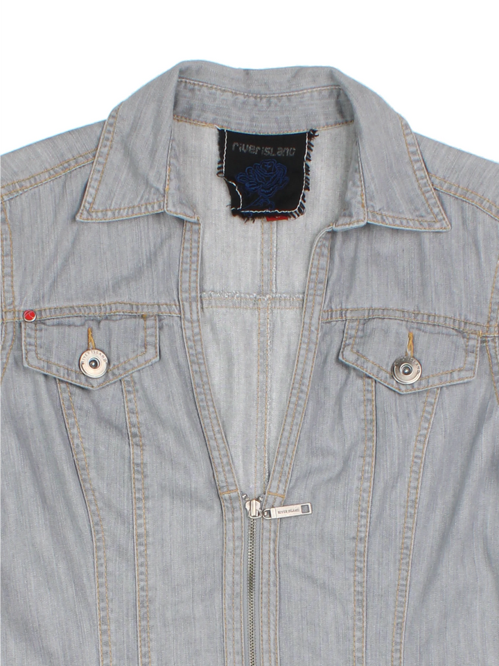 Y2K Denim Mini Dress (Size M)