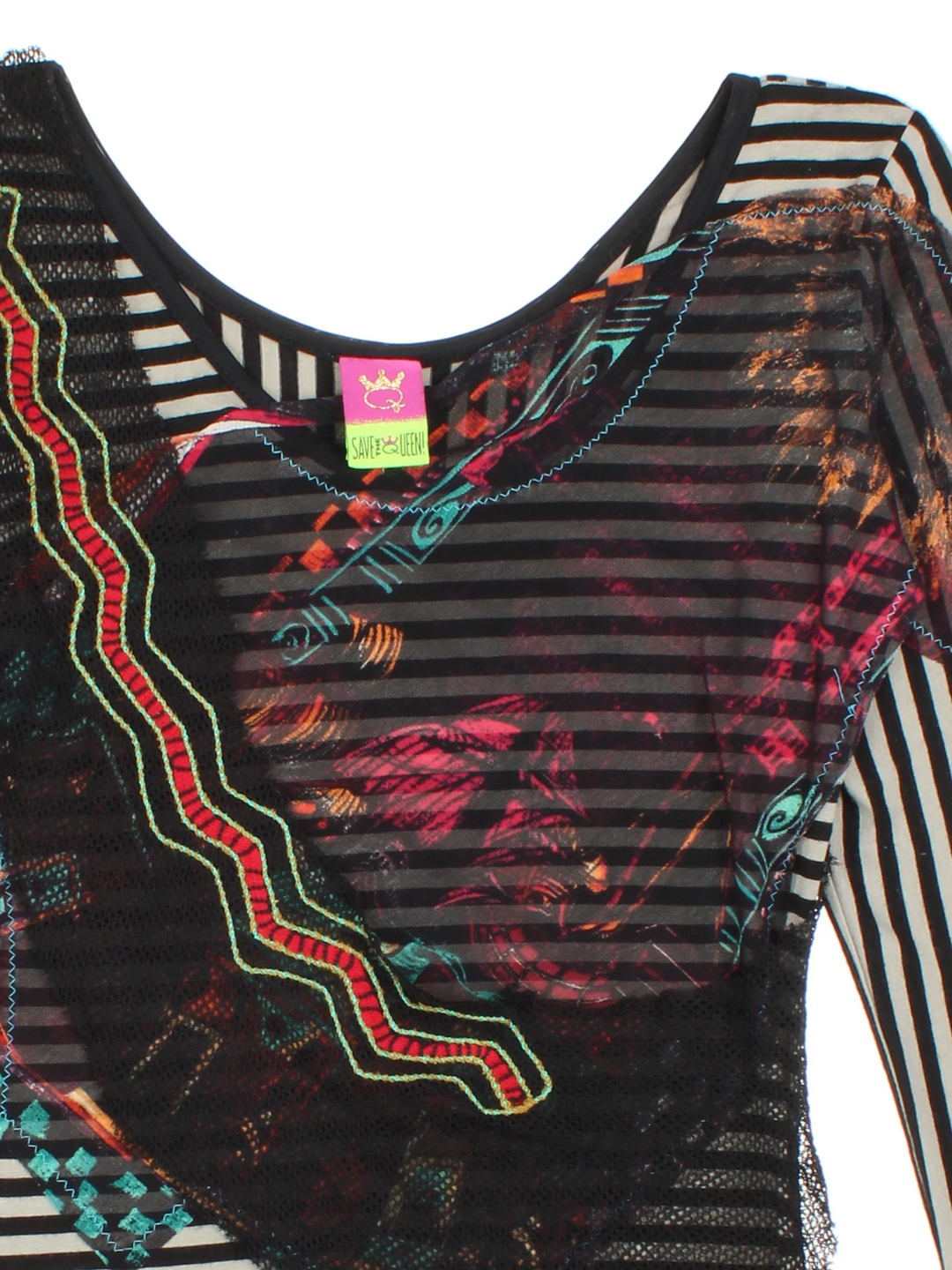 Y2K Save The Queen Top (Size XXS)