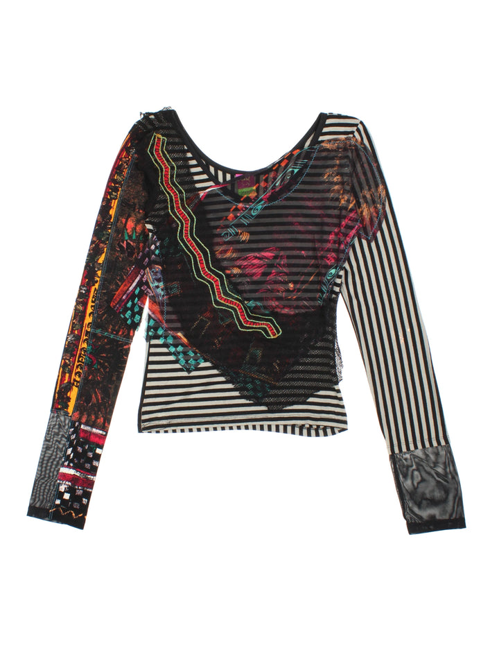 Y2K Save The Queen Top (Size XXS)