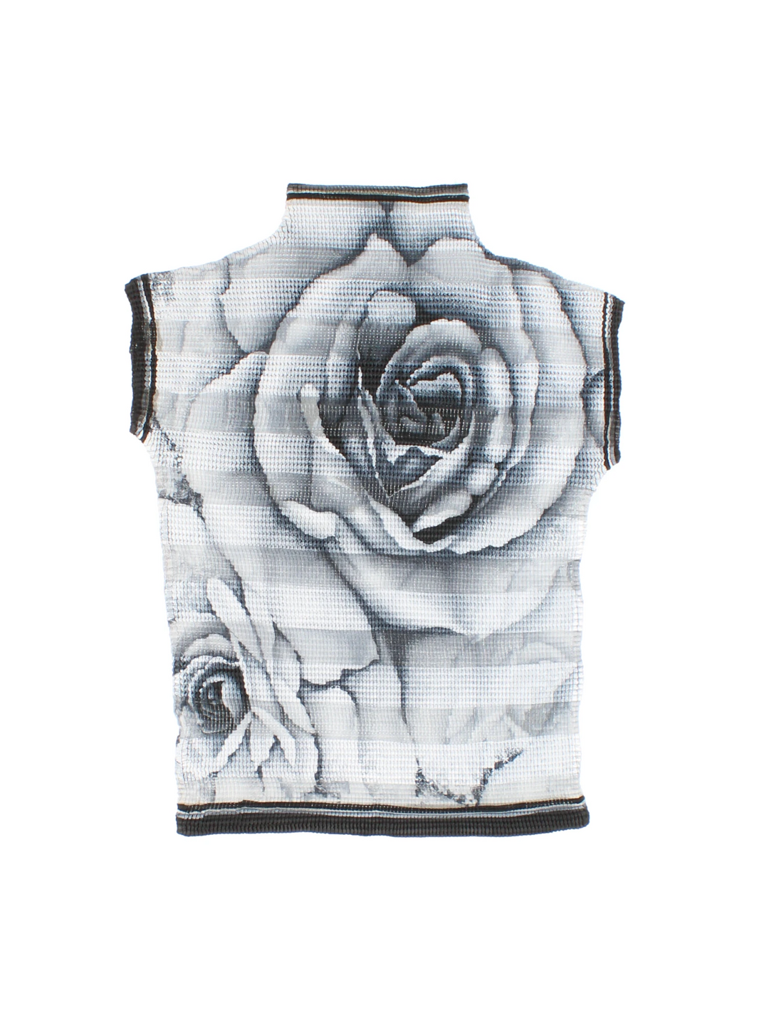 Y2K Pleated Floral Top (Size XXS)