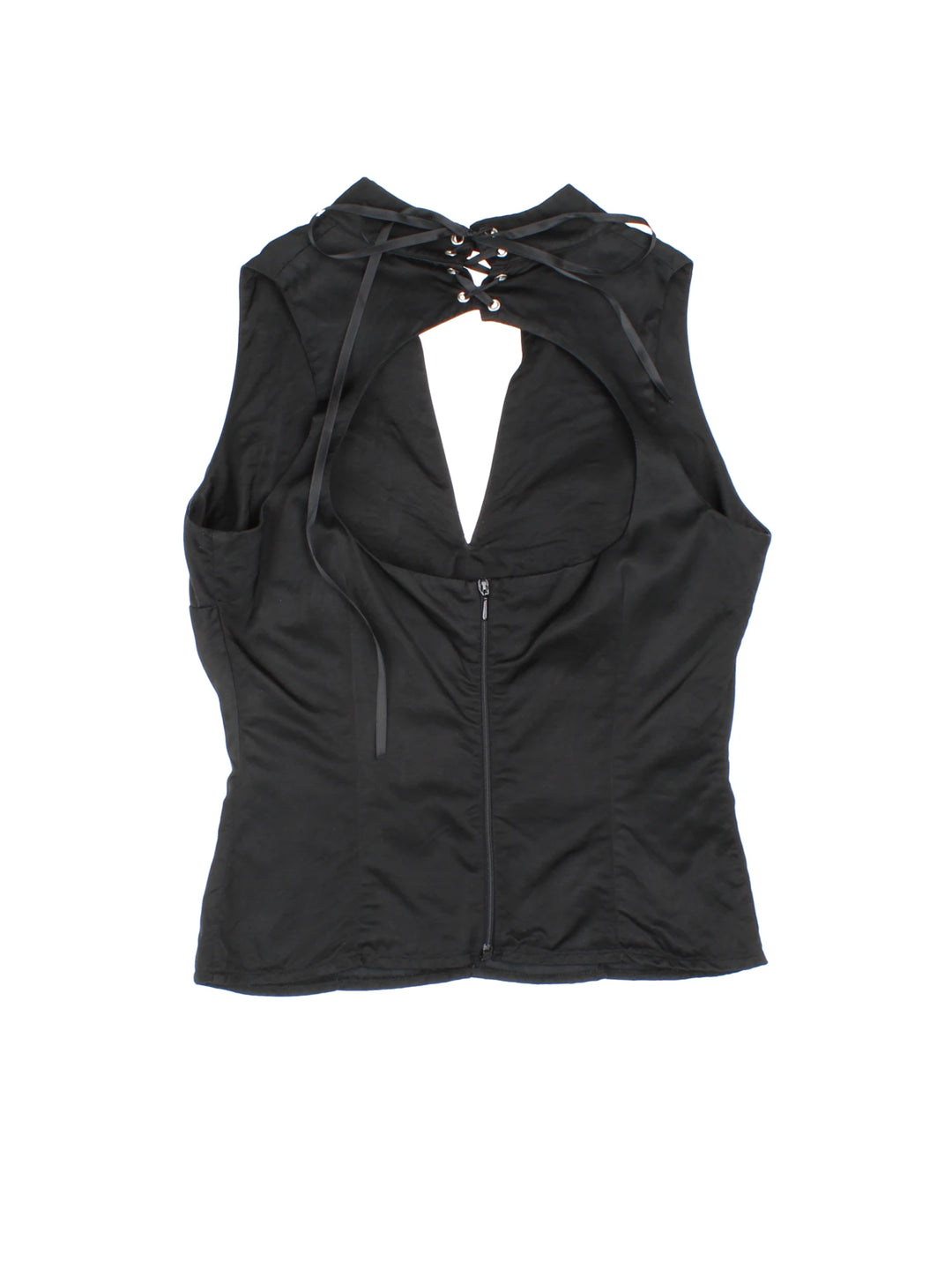 Y2K Lace Back Top (Size XXS)