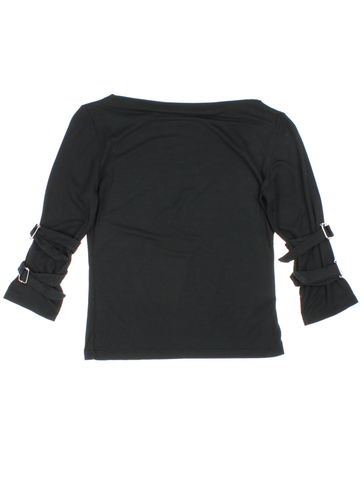 Y2K Buckle Detail Top (Size XXS)