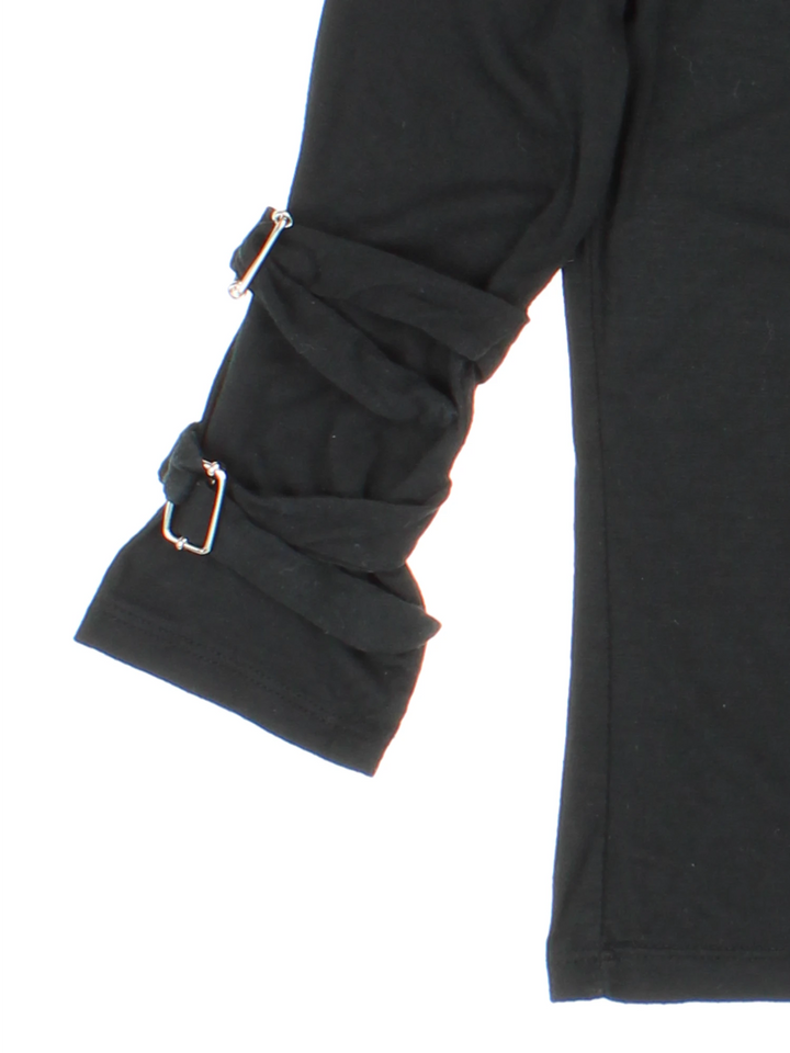 Y2K Buckle Detail Top (Size XXS)