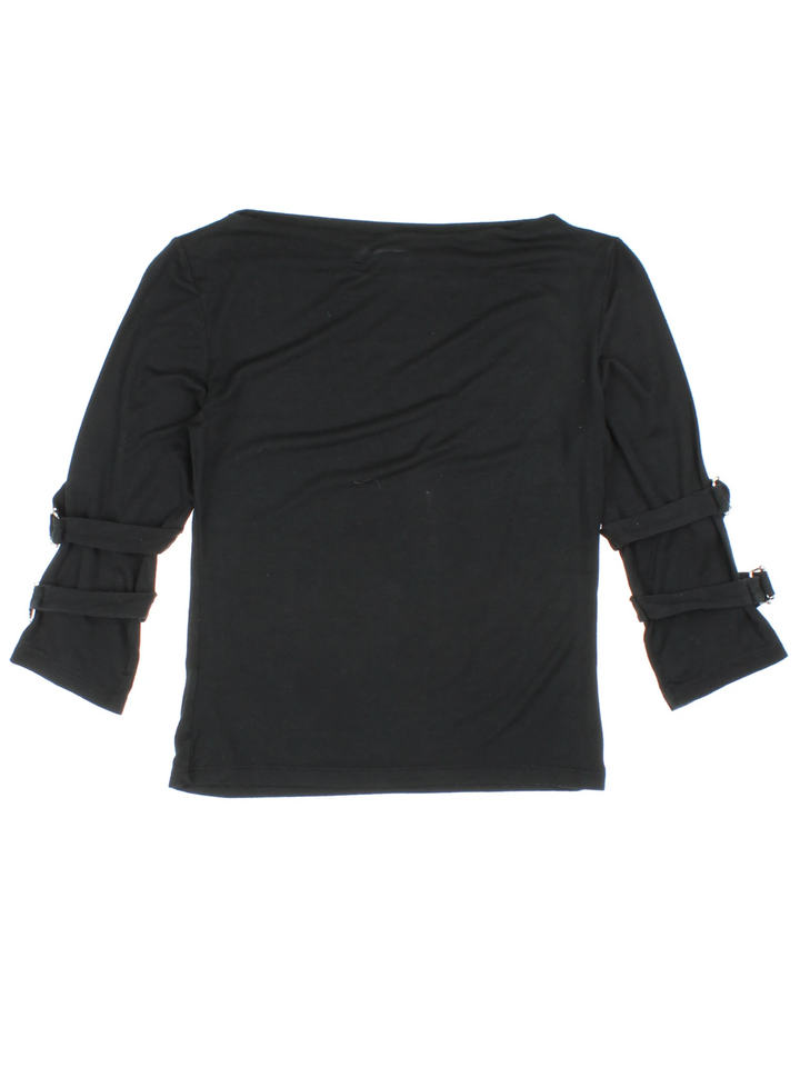 Y2K Buckle Detail Top (Size XXS)