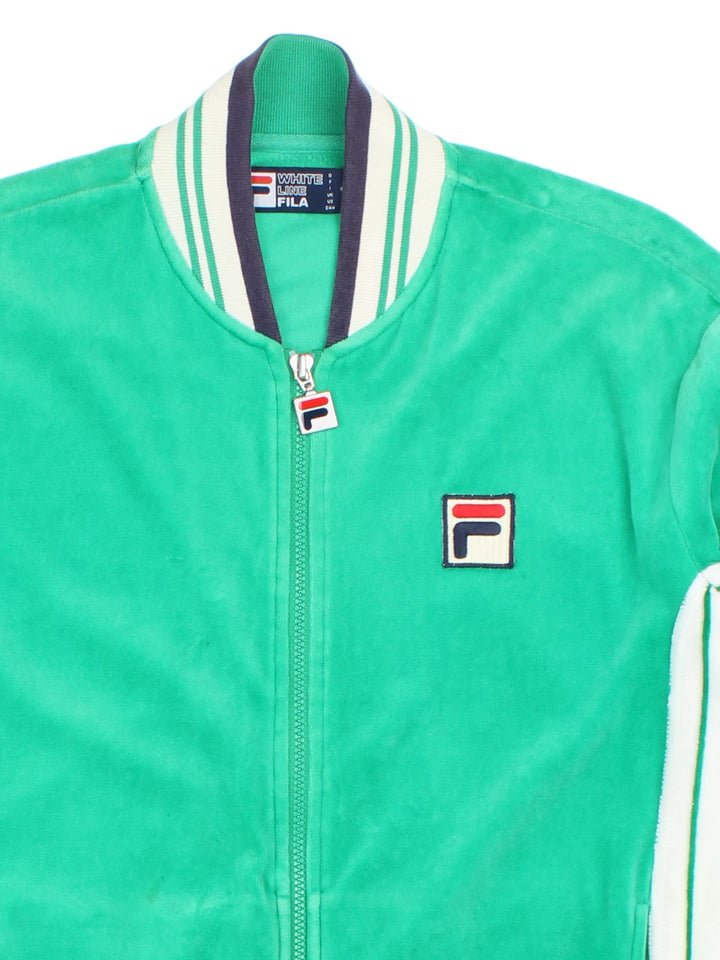 80's Fila Settanta Baseball Tracksuit Top (Size L)
