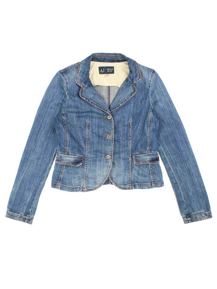 Y2K Armani Denim Blazer (Size S)
