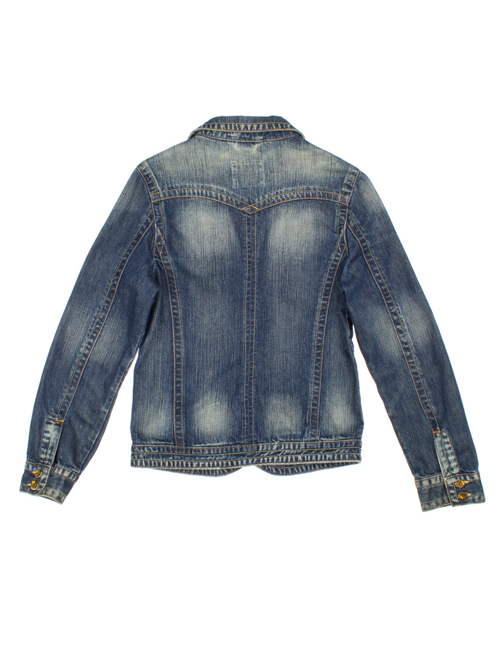 Y2K Denim Blazer Jacket (Size XS)
