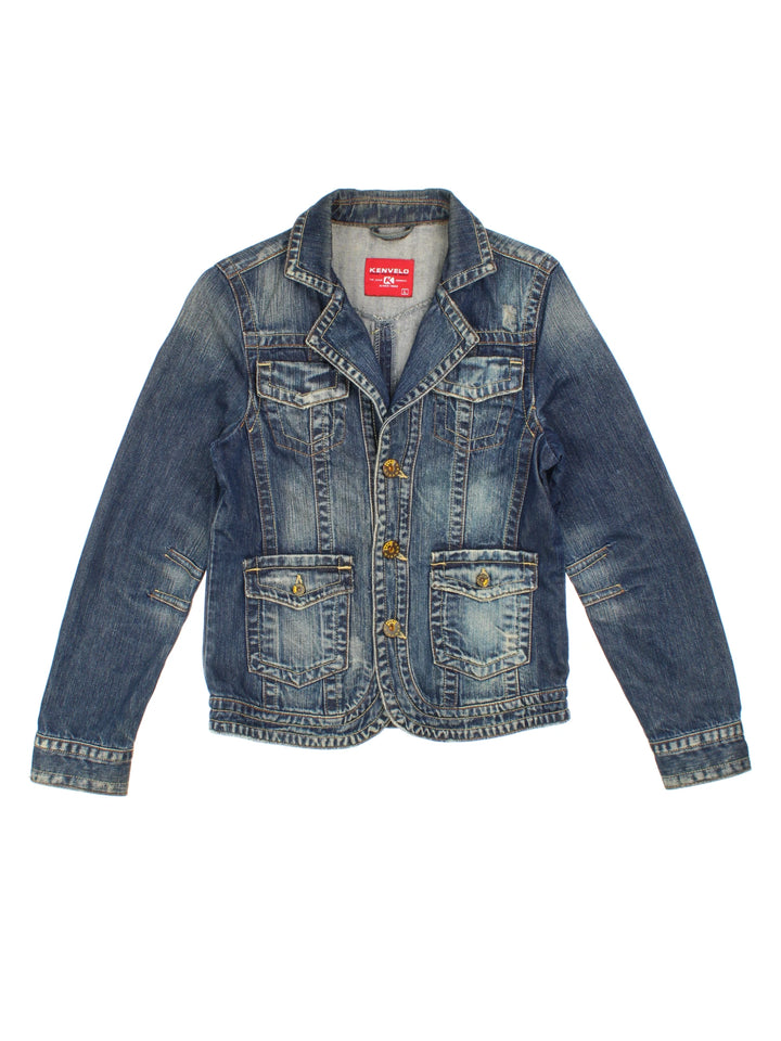 Y2K Denim Blazer Jacket (Size XS)