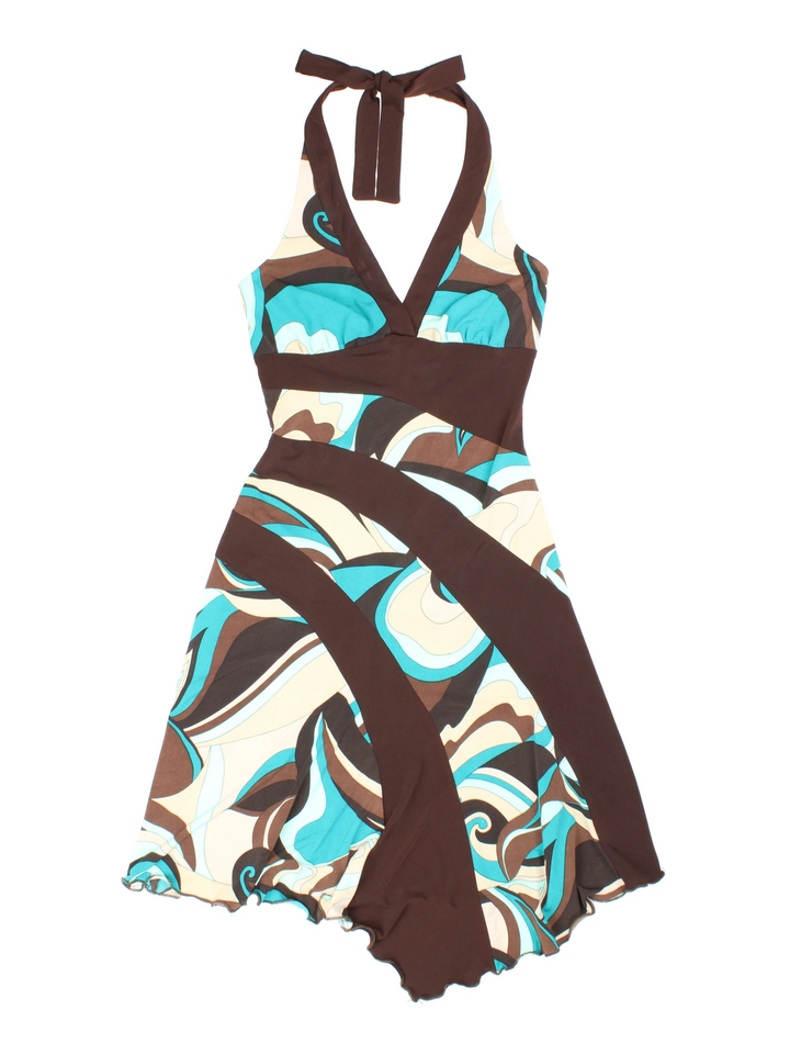 Y2K Halter Neck Dress (Size XXS)