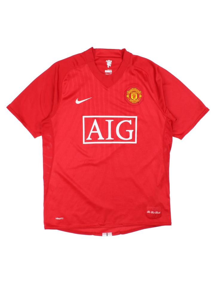 07-09 Nike Manchester United Home Football Shirt (Size S)