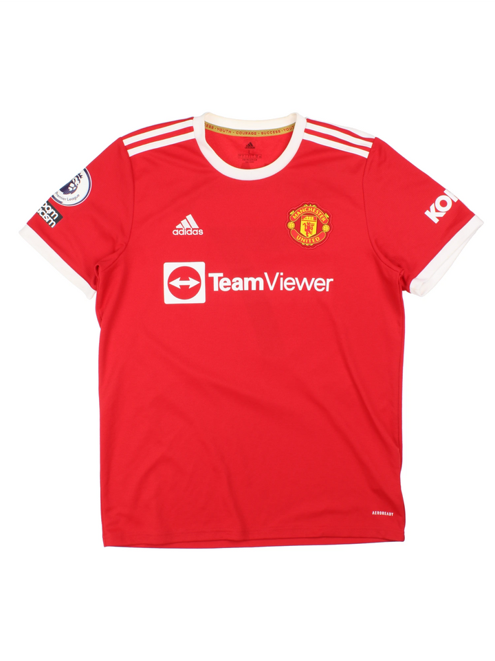 21-22 Adidas Manchester United Home Football Shirt  (Size L)