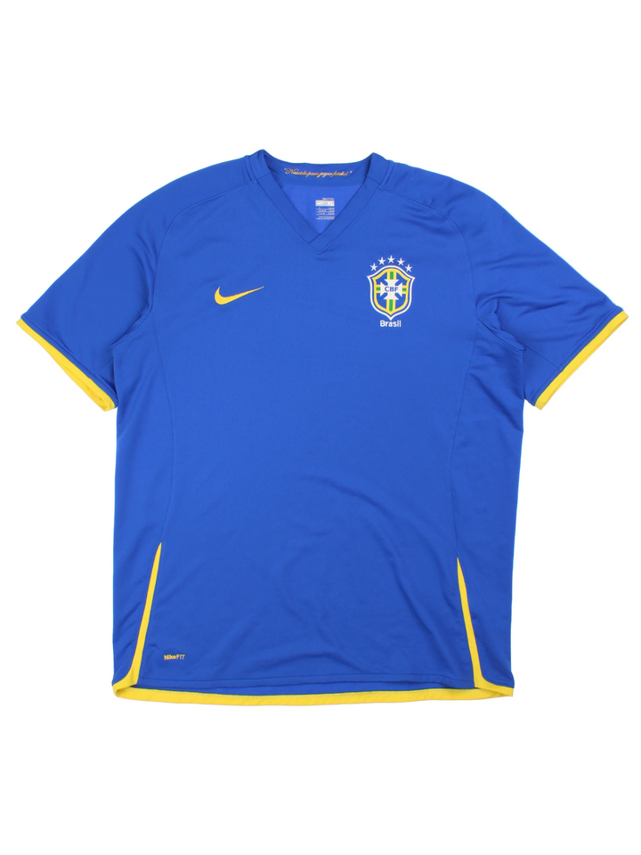 08-10 Nike Brazil Away Football Shirt (Size L)