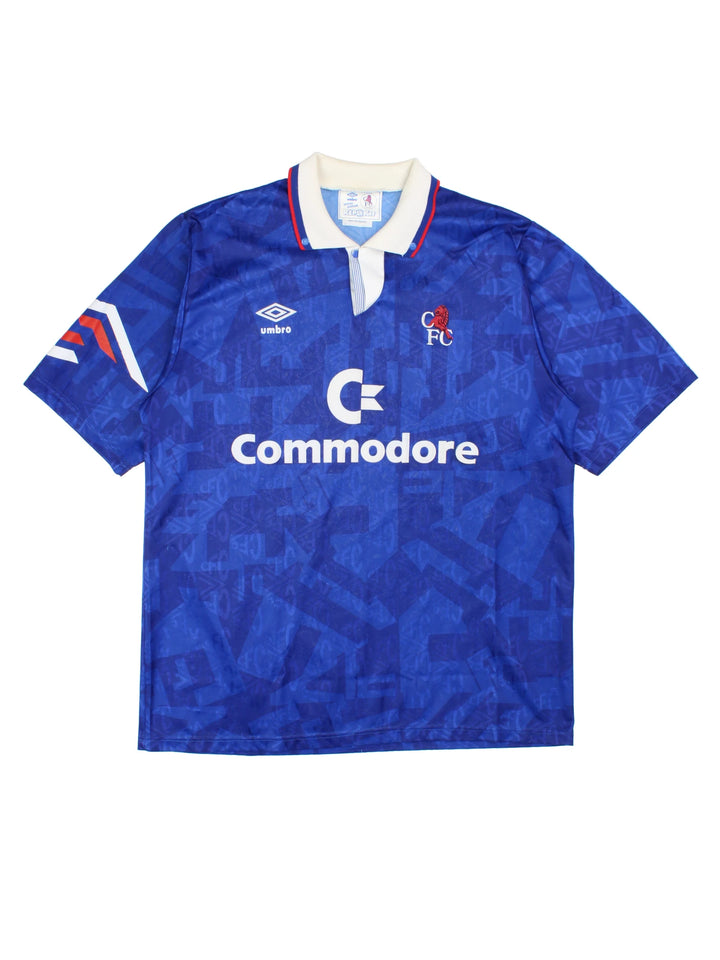 91-93 Umbro Chelsea F.C. Home Football Shirt (Size L)