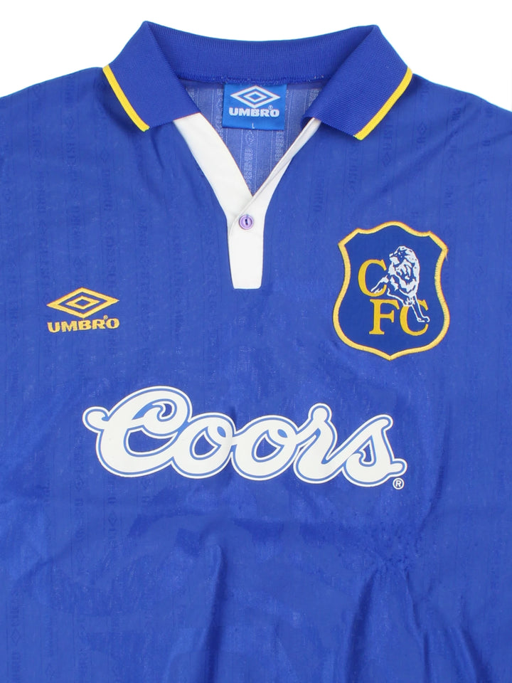 95-97 Umbro Chelsea Home Football Shirt (Size L)