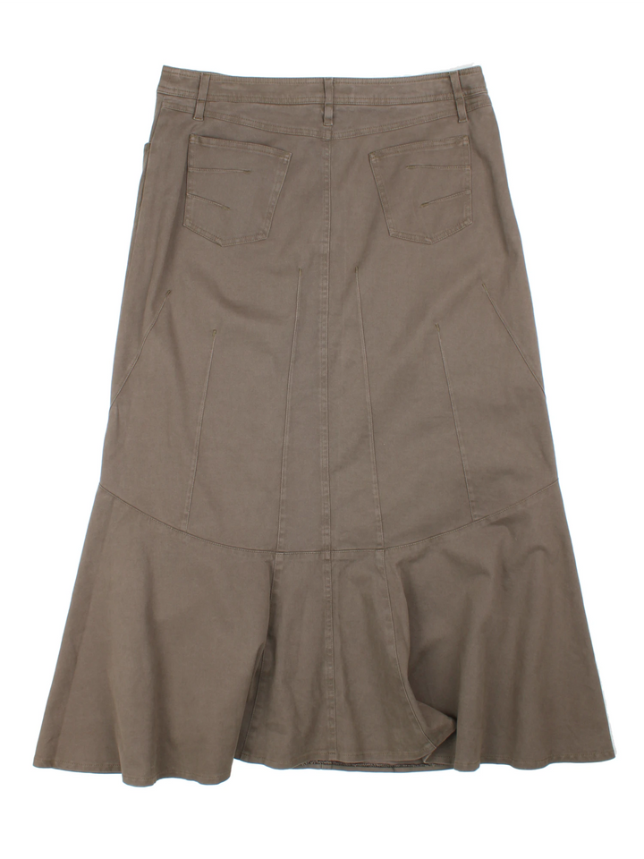 Y2K Panelled Midi Skirt (Size XXL)