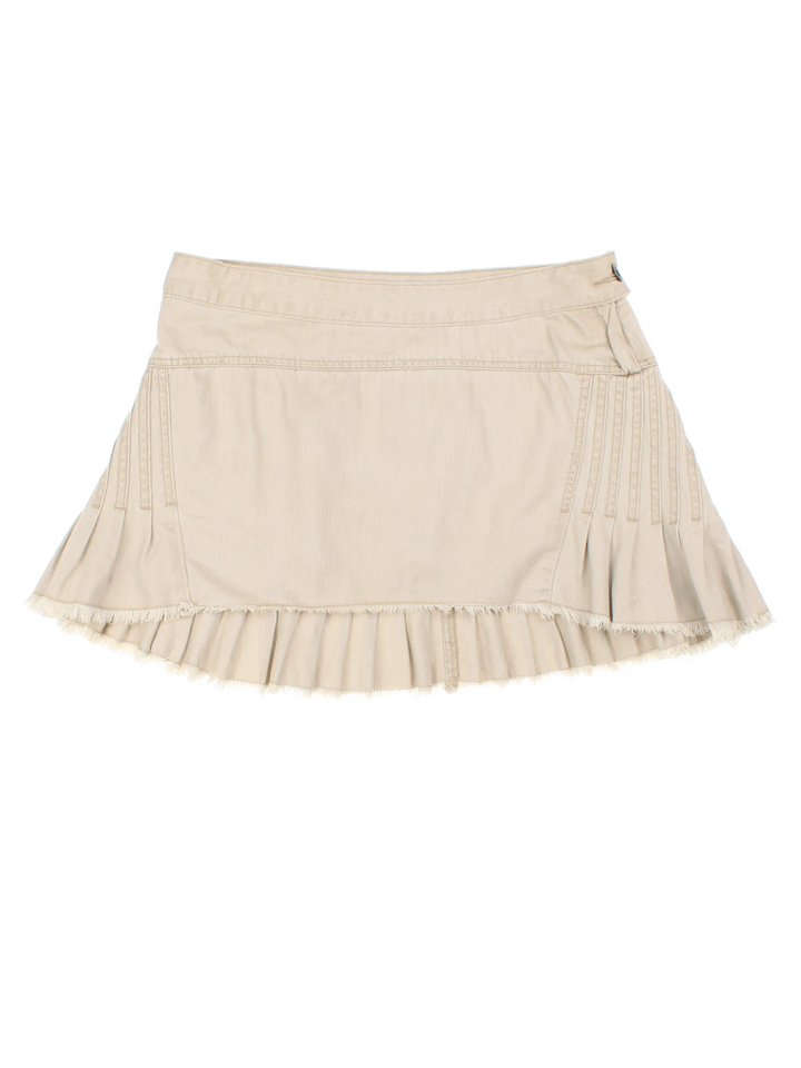 Y2K Pleated Mini Skirt (Size XL)