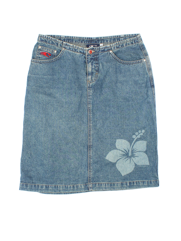 Y2K O'Neill Denim Mini Skirt (Size L)