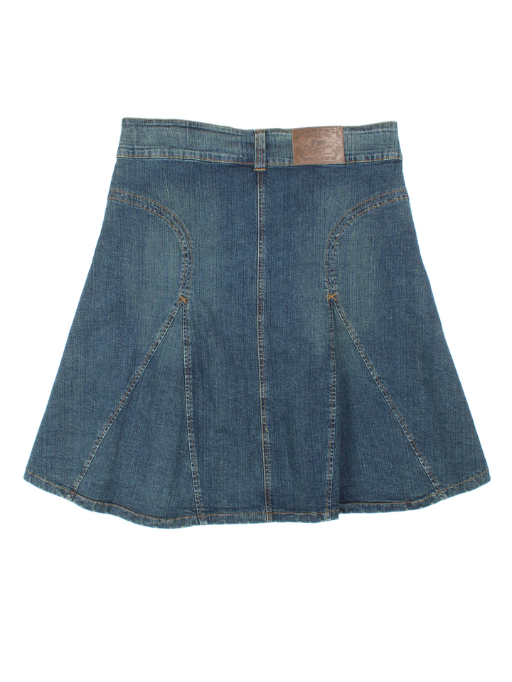 Y2K Morgan Denim Midi Skirt (Size XXL)