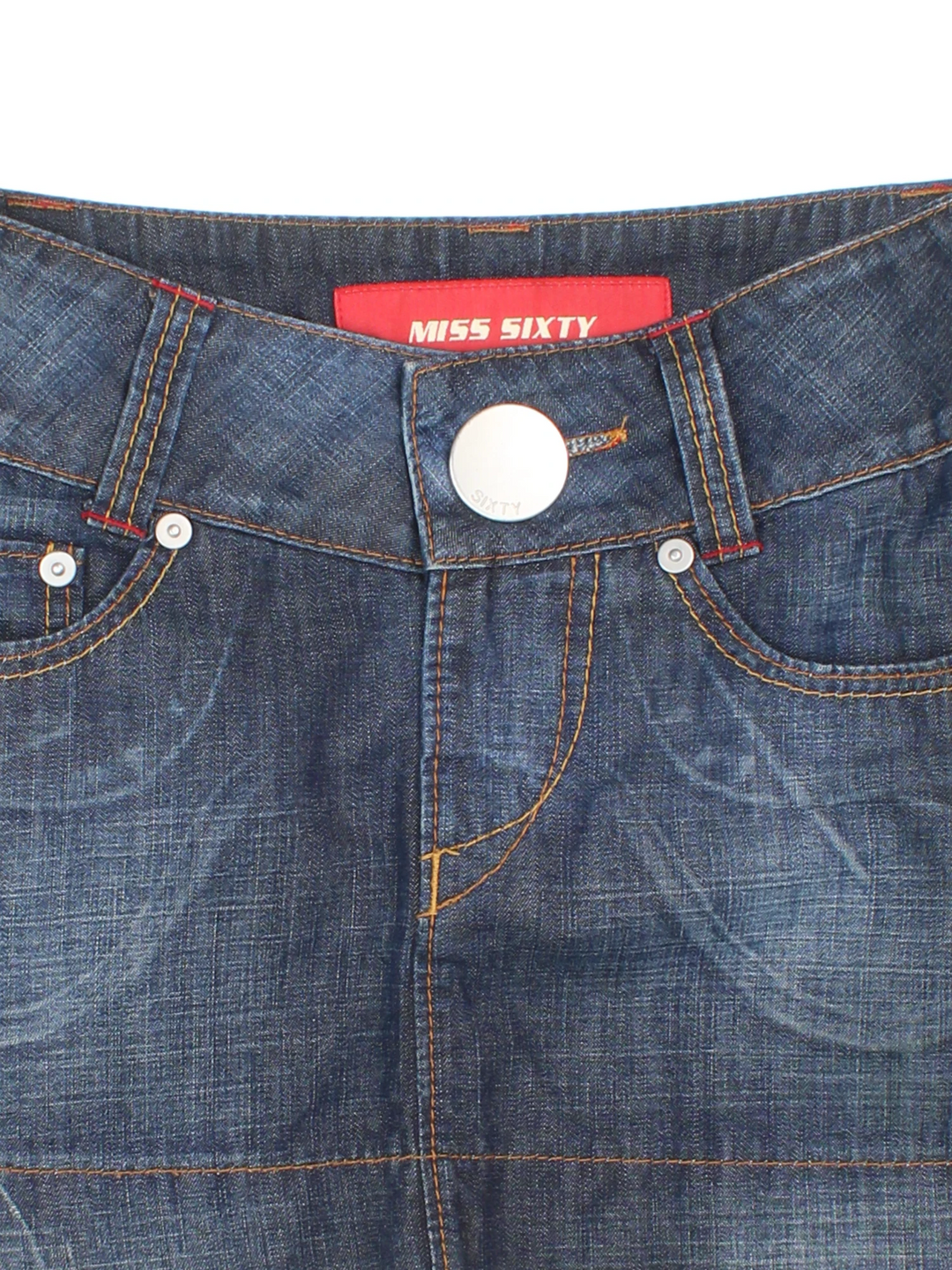 Miss Sixty Denim Mini Skirt (Size L)