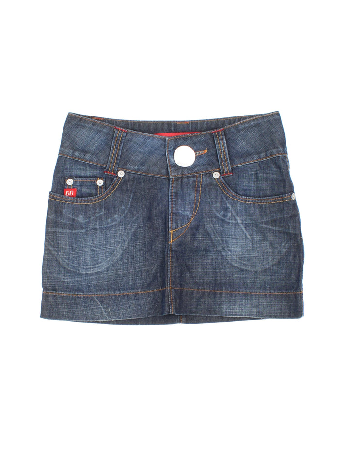 Miss Sixty Denim Mini Skirt (Size L)