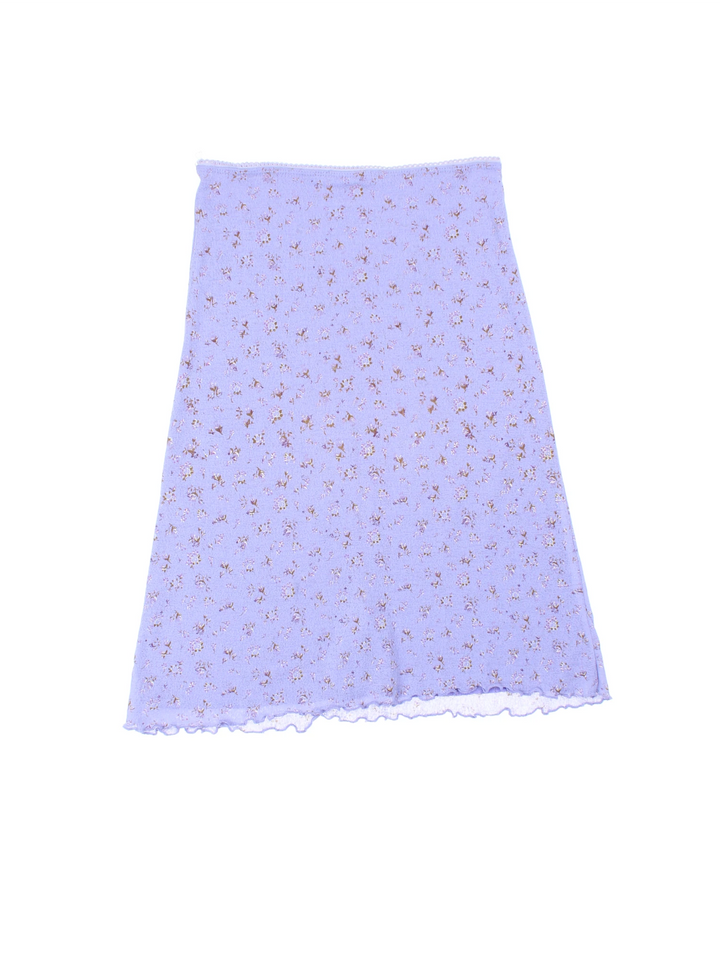 Y2K Sheer Floral Midi Skirt (Size M)